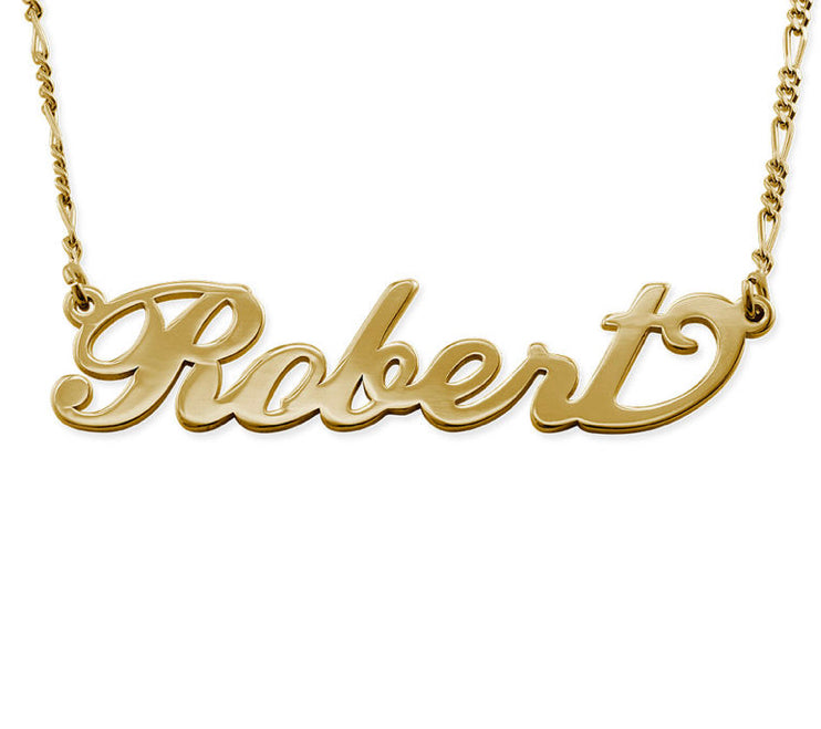 Classic Name Necklace - Double Thick Material